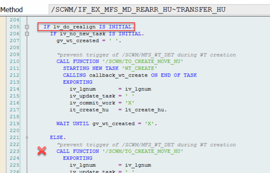 SAP EWM MFS rearrange multi-depth 26